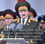 alexander_lukashenko belarus collapse peaked_cap quote soviet_union uniform // 720x691 // 73KB