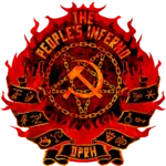 coat_of_arms fire hammer_and_sickle hell inferno pentagram // 1024x1024 // 1.1MB