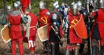 armor hammer_and_sickle helmet knight larp meta:photo shield sword weapon // 1200x630 // 202KB