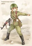 1969 anime gun red_army soldier soviet_union weapon // 1015x1476 // 1009KB