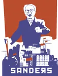 2016 bernie_sanders election factory faux_cyrillic glasses industry meta:highres poster propaganda sandeyas social_democracy united_states // 2400x3150 // 936KB