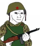 angry helmet ppsh-41 red_army red_star shock_trooper soldier soviet_union star uniform wojak // 493x567 // 204KB