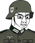 chudjak fascism germany glasses incel meta:transparent_background nazi nazi_germany site:pol ss wojak // 599x740 // 150KB