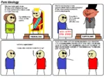 anarcho_capitalism bourgeoisie capitalism comic comparison exploitation feudalism free_market hat ideology job_creator libertarianism market peasant porky pure_ideology top_hat // 1000x751 // 79KB