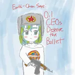 1:1_aspect_ratio anime blue_eyes earth_chan execution gun kalashnikov oil red_star rifle star ushanka weapon // 536x536 // 32KB