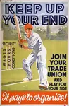 baseball baseball_bat organization poster propaganda security union wage // 393x600 // 57KB