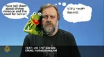 frog kermit kermit_the_frog muppet puppet slavoj_zizek sniff stfu terror violence // 636x351 // 76KB