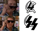 fascism film fourth_international glasses hammer_and_sickle leon_trotsky meta:highres nazi ss sun_glasses they_live trotskyism // 2736x2000 // 2.5MB