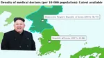 comparison doctor healthcare juche kim kim_jong_un korea korea_dpr korea_republic laugh map statistics // 586x327 // 68KB