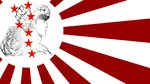 anime big_cat flag flag_only rising_sun star symbol tiger // 1920x1080 // 508KB