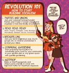 agitprop artist:hardkoba black_hair blonde_hair book catgirl character:alunya character:political_ideology_catgirls character:rodina character:rodina_(picg) comrade friedrich_engels garden guide hat karl_marx marxism mass_line meta:highres meta:infographic party propaganda red_eyes revolution revolution_101 scarf site:leftypol union // 1773x1871 // 1.9MB