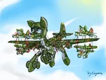 airplane anthro bomber fighter i-15 my_little_pony pony zveno_project // 1200x900 // 191KB