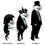 bourgeoisie capitalism centurion crown evolution feudalism hat monarchism porky rome slavery // 726x718 // 243KB