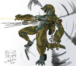 aeromorph aircraft anthro artist:redout attack_helicopter autocannon gun helicopter living_machine meta:absurdres meta:highres mi-28 mil red_eyes red_star rocket rocket_pod rockets soviet_air_forces soviet_union star weapon // 3200x2800 // 964KB