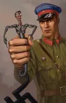 fascism germany gun hammer_and_sickle handgun nazi nazi_germany nkvd pistol red_star scalie snake star swastika war weapon world_war_ii // 392x604 // 41KB