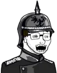 german_empire glasses kaiserboo pickelhaube wehraboo wojak // 566x726 // 269KB