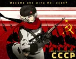 anime gun hammer_and_sickle hetalia red_alert red_army red_star rifle scope sniper sniper_rifle soviet_union star svd ushanka weapon // 680x530 // 159KB