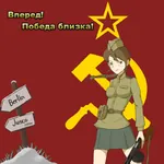 1:1_aspect_ratio anime gun hammer_and_sickle ppsh-41 red_army red_star soviet_union star submachine_gun weapon // 800x800 // 62KB