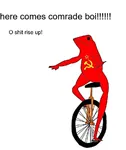 comrade dat_boi hammer_and_sickle oh_shit red_star star unicycle // 800x950 // 46KB