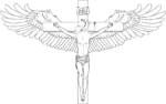 anarchism christianity cross crucifixion egoism glasses jesus_christ max_stirner meta:transparent_background religion wings // 1900x1188 // 412KB
