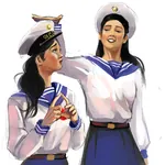 artist:siberianhealth juche korea korea_dpr korean_peoples_navy peaked_cap sailor uniform // 1000x1000 // 619KB