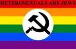 antisemitism conspiracy flag flag_only gay jew lgbt national_bolshevism racism rainbow rainbow_flag // 1400x900 // 52KB