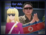 blonde_hair character:grace glasses juche kim kim_jong_il korea korea_dpr monarchism quote sun_glasses // 1536x1167 // 251KB