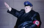 adolf_hitler armband cringe fascism germany heil larp meta:lowres meta:photo nazi nazi_germany obesity peaked_cap retard salute swastika uniform // 423x267 // 23KB