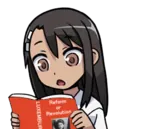 anime book meta:transparent_background nagatoro reading reform_or_revolution // 512x441 // 157KB