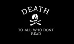 anarchism anarcho_communism black_army death flag flag_only ignorance makhnovshchina meta:lowres nestor_makhno reading site:leftypol skull ukraine // 500x300 // 20KB