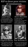 adolf_hitler benito_mussolini cuba deaths fascism fascist_italy fulgencio_batista germany italy latin_america monarchism nazi nazi_germany russia russian_empire tsar tsar_nikolai_ii victims_of_communism // 991x1651 // 207KB