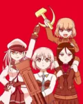 anime girls_und_panzer hammer_and_sickle hibiki kantai_collection katyusha missile nonna ship strike_witches verniy weapon // 614x768 // 699KB