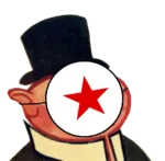 bourgeoisie capitalism mask meta:transparent_background porky red_star top_hat // 576x566 // 39KB