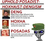 albania alien autism china crash deng_xiaoping dengism economy enver_hoxha hat hoxhaism juan_posadas meta:absurdres meta:highres nuclear posadism red_star star synthesis war // 3300x3000 // 1.8MB