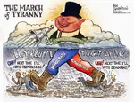 ben_garrison bourgeoisie capitalism democratic_party election hat liberalism mainstream_media march media meta:edit porky republican_party united_states // 800x614 // 141KB