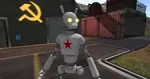 glowing_eyes hammer_and_sickle meta:lowres red_star robot star // 460x241 // 75KB