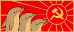 cetacean dolphin hammer_and_sickle posadism trotskyism // 1200x520 // 94KB