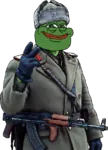 kalashnikov meta:transparent_background pepe smug soviet_union ushanka // 438x611 // 330KB