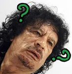 africa arab confusion libya meta:lowres muammar_al_gaddafi north_africa question_mark reaction_image // 314x321 // 30KB