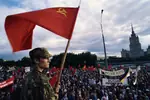 1993 flag hammer_and_sickle meta:photo moscow rally red_flag russia russian_text // 2048x1368 // 4.5MB