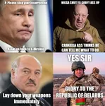 alexander_lukashenko belarus russia russian_federation thinks_he_can_tell_me_what_to_do vladimir_putin wagner_group yevgeny_prigozhin // 1016x1024 // 152KB