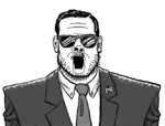 agent cia fbi glasses glowie intelligence_agency meta:transparent_background police soyboy sun_glasses wojak // 666x507 // 126KB