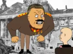 1945 beavis_and_butthead berlin fascism germany joseph_stalin nazi nazi_germany reichstag soviet_union swastika war world_war_ii // 610x450 // 229KB