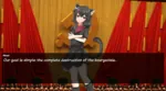 black_hair bourgeoisie capitalism catgirl character:alunya destruction goal hammer_and_sickle red_eyes revolution site:leftypol // 1080x598 // 868KB