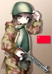 anime armor gun hammer_and_sickle helmet knife ppsh-41 red_army soviet_union submachine_gun war weapon world_war_ii // 520x738 // 483KB