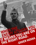 albania attack enemy enver_hoxha hoxhaism quote road // 686x849 // 368KB