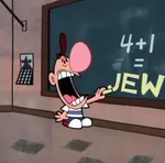 antisemitism billy cartoon chalk chalkboard conspiracy fascism jew meta:edit meta:lowres nazi racism reactionary site:pol the_grim_adventures_of_billy_and_mandy // 369x365 // 55KB