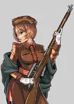 anime gun red_star scope sniper_rifle soviet_union star uniform weapon // 600x840 // 289KB