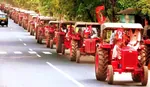 cpi_marxist flag hammer_and_sickle india meta:photo protest red_flag tractor vehicle // 1080x627 // 117KB