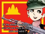 cute_and_valid enbie gun hat kalashnikov kampuchea khmer_rouge rifle scarf weapon // 1080x810 // 79KB